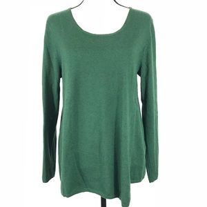 J. Jill Asymmetrical Wool Blend Sweater